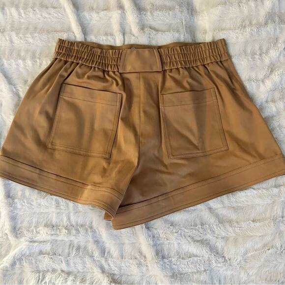 Jonathan Simkhai Size 8 Jett Remix Cargo Micro Shorts Nutmeg Tan Neutral Career - Picture 5 of 14
